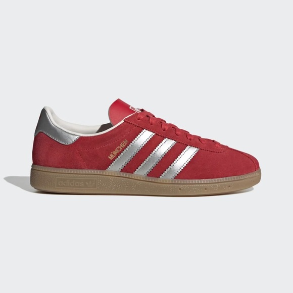 Addidas Munchen "Scarlet Red Silver Gum Sole" - Picture 7 of 8